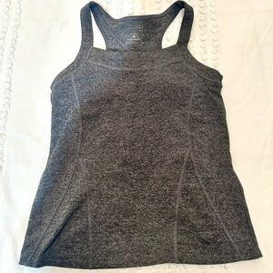 Athleta Women’s Charcoal Heather Grey Shelf Bra Tank Top Sz S EUC